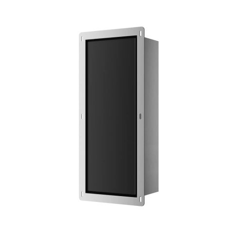 WALL-BOX BRUSH "S" LEWY - BLACK GLASS 53,2 x 23,2 x 15 cm WALL-BOX BRUSH "S" LEWY - BLACK GLASS 53,2 x 23,2 x 15 cm