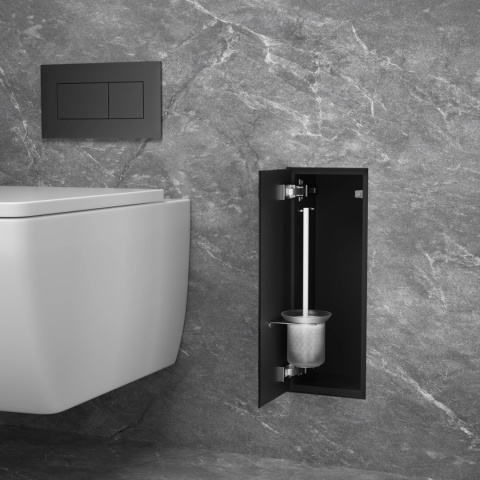 WALL-BOX BRUSH "S" LEWY - BLACK GLASS 53,2 x 23,2 x 15 cm WALL-BOX BRUSH "S" LEWY - BLACK GLASS 53,2 x 23,2 x 15 cm