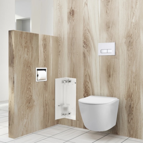 WALL-BOX BRUSH "S" LEWY - WHITE GLASS 53,2 x 23,2 x 15 cm WALL-BOX BRUSH "S" LEWY - WHITE GLASS 53,2 x 23,2 x 15 cm