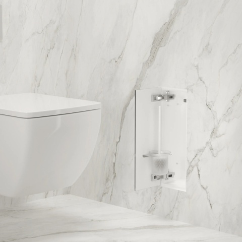 WALL-BOX BRUSH "S" LEWY - WHITE GLASS 53,2 x 23,2 x 15 cm WALL-BOX BRUSH "S" LEWY - WHITE GLASS 53,2 x 23,2 x 15 cm