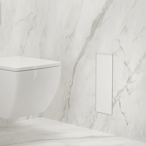 WALL-BOX BRUSH "S" LEWY - WHITE GLASS 53,2 x 23,2 x 15 cm WALL-BOX BRUSH "S" LEWY - WHITE GLASS 53,2 x 23,2 x 15 cm