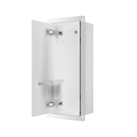 WALL-BOX BRUSH "S" LEWY - WHITE GLASS 53,2 x 23,2 x 15 cm WALL-BOX BRUSH "S" LEWY - WHITE GLASS 53,2 x 23,2 x 15 cm