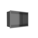 WALL-BOX ONE Gun Metal Półka wnękowa ze stali nierdzewnej 30x20x10 cm