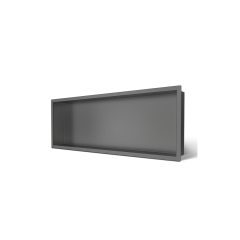 WALL-BOX ONE Gun Metal Półka wnękowa ze stali nierdzewnej 45x20x10 cm WALL-BOX ONE Gun Metal Półka wnękowa ze stali nierdzewnej 45x20x10 cm