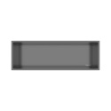 WALL-BOX ONE Gun Metal Półka wnękowa ze stali nierdzewnej 60x20x10 cm