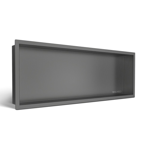 WALL-BOX ONE - Półka wnękowa Gun Metal 90x30x10cm WALL-BOX ONE - Półka wnękowa Gun Metal 90x30x10cm