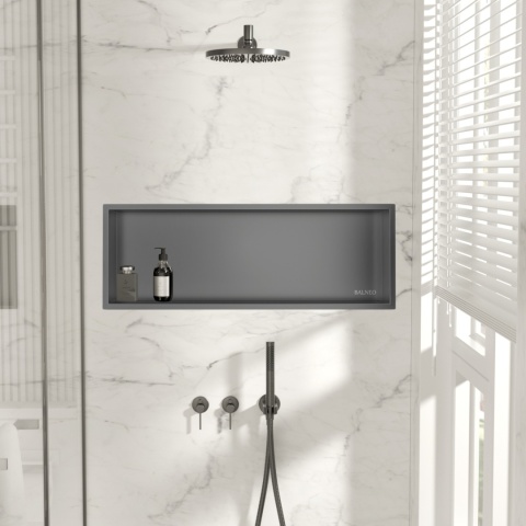 WALL-BOX ONE - Półka wnękowa INOX 90x30x7cm WALL-BOX ONE - Półka wnękowa INOX 90x30x7cm