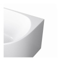 Wanna wolnostojąca narożna lewa AVOLA z pokrywką WHITE - 150 x 75 cm