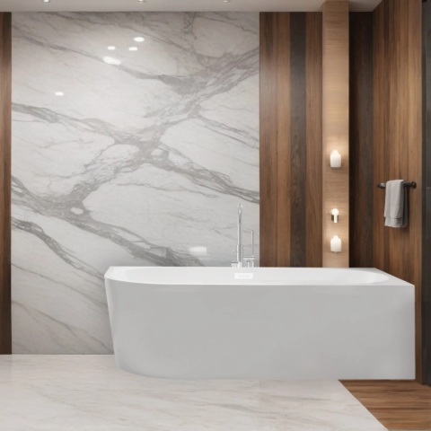 Wanna wolnostojąca narożna prawa AVOLA WHITE - 150 x 75 cm Wanna wolnostojąca narożna prawa AVOLA WHITE - 150 x 75 cm