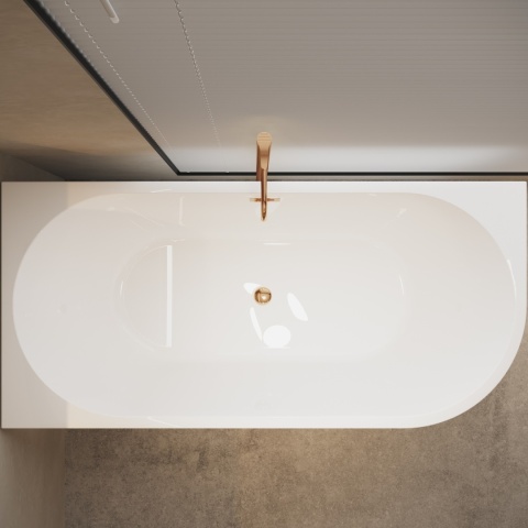 Wanna wolnostojąca narożna prawa AVOLA z pokrywką COPPER - 150 x 75 cm Wanna wolnostojąca narożna prawa AVOLA z pokrywką COPPER - 150 x 75 cm