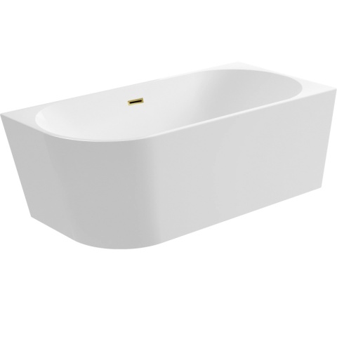 Wanna wolnostojąca narożna prawa AVOLA z pokrywką MIRROR GOLD - 150 x 75 cm Wanna wolnostojąca narożna prawa AVOLA z pokrywką MIRROR GOLD - 150 x 75 cm