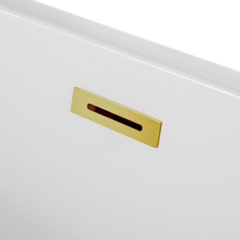 Wanna wolnostojąca narożna prawa AVOLA z pokrywką MIRROR GOLD - 150 x 75 cm Wanna wolnostojąca narożna prawa AVOLA z pokrywką MIRROR GOLD - 150 x 75 cm