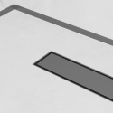 Listwa spadkowa przyścienna lewa 120 cm Gun Metal