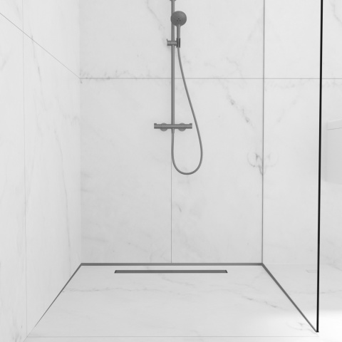 Listwa spadkowa przyścienna prawa 170 cm Gun Metal Listwa spadkowa przyścienna prawa 170 cm Gun Metal
