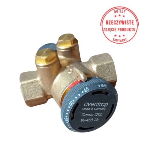 Zawór regulacyjno-równoważący Oventrop Cocon QTZ DN15 90-450 l/h Zawór regulacyjno-równoważący Oventrop Cocon QTZ DN15 90-450 l/h