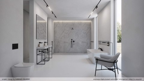 Konsola łazienkowa stojąca modułowa - 60x40 cm