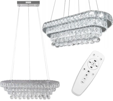 LAMPA KRYSZTAŁOWA Z PILOTEM 65 CM APP417-CP LAMPA KRYSZTAŁOWA Z PILOTEM 65 CM APP417-CP