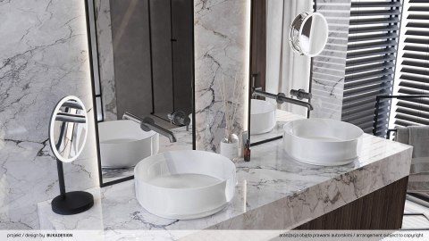 Lusterko kosmetyczne magnetyczne - podświetlenie LED