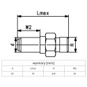 Adapter przejściowy PE/mosiądz +GF+ d25 - 3/4''