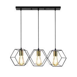 LAMPA APP1132-3CP BLACK/GOLD