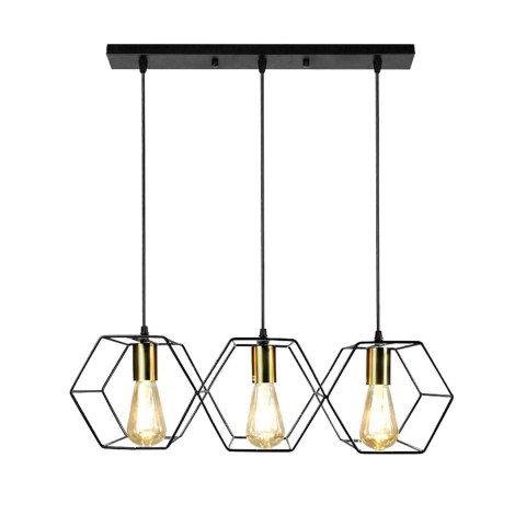 LAMPA APP1132-3CP BLACK/GOLD