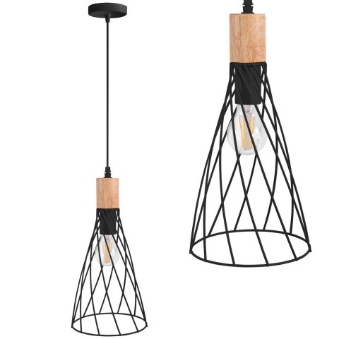 LAMPA APP1268-1CP BLACK LAMPA APP1268-1CP BLACK