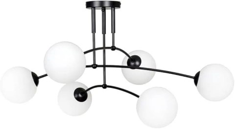 LAMPA APP1576-6CP BLACK MAT LAMPA APP1576-6CP BLACK MAT