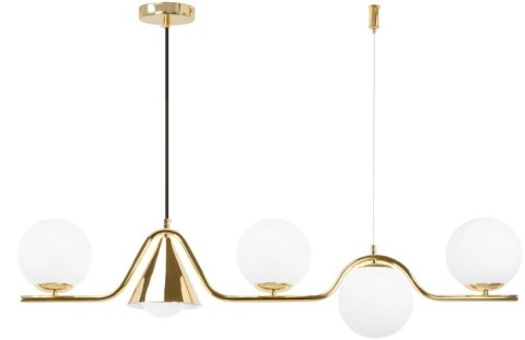 LAMPA APP1662-5CP GOLD MAT LAMPA APP1662-5CP GOLD MAT