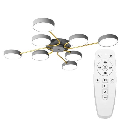 LAMPA APP532-8C GREY/GOLD LAMPA APP532-8C GREY/GOLD