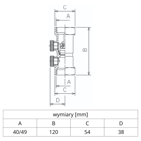 Zawór zwrotny antyskażeniowy EA291NF DN40 Zawór zwrotny antyskażeniowy EA291NF DN40