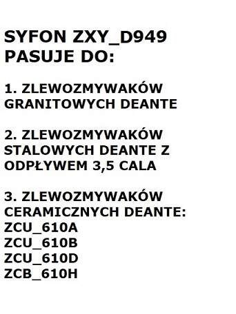 Syfon do zlewozmywaka 1-komorowego - Space-Saver