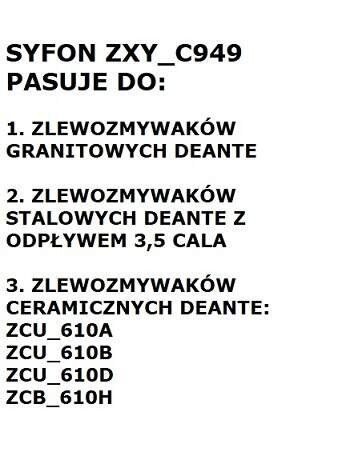 Syfon do zlewozmywaka 1-komorowego - Space-Saver