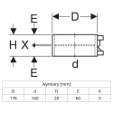 Elektromufa GEBERIT PE-HD d160