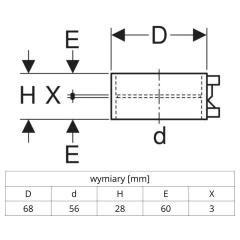 Elektromufa GEBERIT PE-HD d56 Elektromufa GEBERIT PE-HD d56