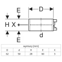 Elektromufa GEBERIT PE-HD d50