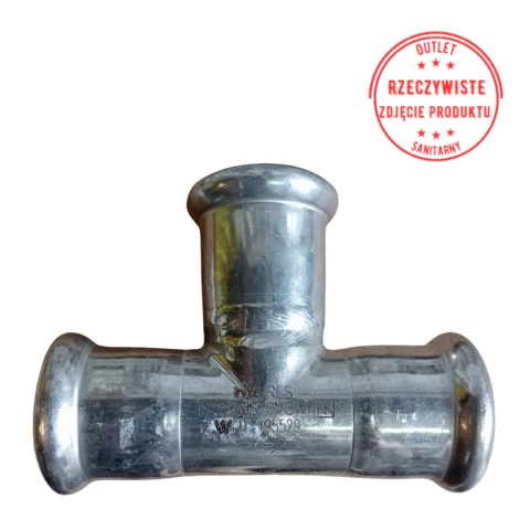 Trójnik równoprzelotowy inoxPRES Raccorderie Metalliche 22x22x22 Trójnik równoprzelotowy inoxPRES Raccorderie Metalliche 22x22x22