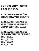 Syfon do zlewozmywaka granitowego 1-komorowego - Space-Saver