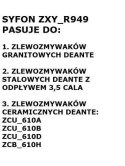 Syfon do zlewozmywaka granitowego 1-komorowego - Space-Saver