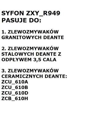 Syfon do zlewozmywaka granitowego 1-komorowego - Space-Saver Syfon do zlewozmywaka granitowego 1-komorowego - Space-Saver