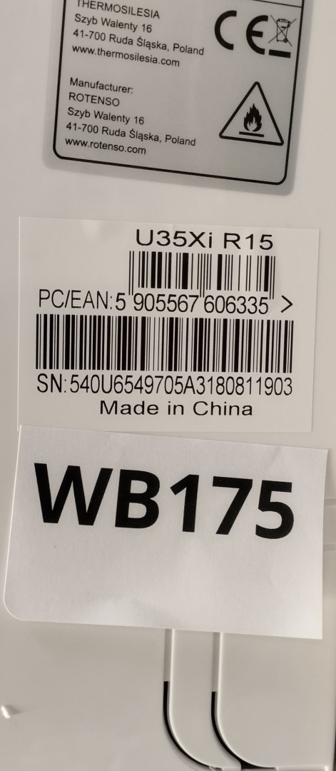 Wyprzedaż (WB175) Klimatyzator ROTENSO UKURA U35Xi R15 j.wewn. Wyprzedaż (WB175) Klimatyzator ROTENSO UKURA U35Xi R15 j.wewn.