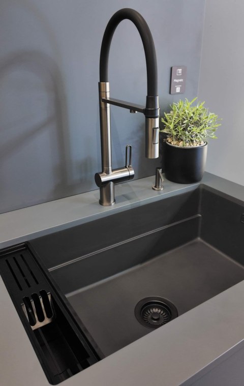 Zlewozmywak granitowy magnetyczny 1-komorowy