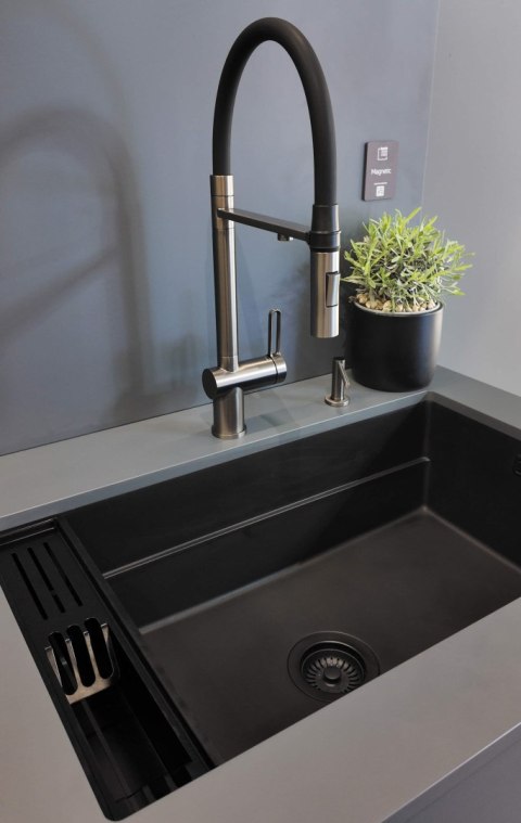 Zlewozmywak granitowy magnetyczny 1-komorowy