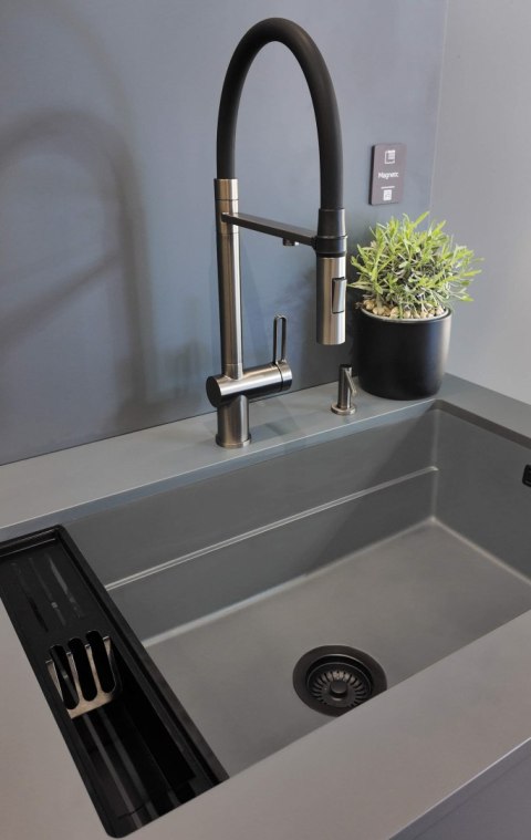 Zlewozmywak granitowy magnetyczny 1-komorowy