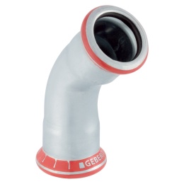 Kolano dwukielichowe Geberit Mapress C-Stahl d28 45°