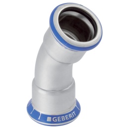 Kolano dwukielichowe Geberit Mapress Edelstahl d22 30°