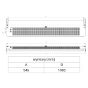 Kurtyna powietrzna bez wymiennika ciepła Slim N-100 RAL9006 Flowair