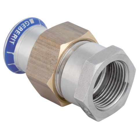 Śrubunek przejściowy Geberit Mapress Edelstahl GW 15x3/4''x1/2''