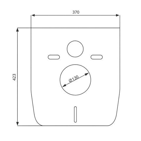 Uszczelka przyścienna do WC i bidetu TRINNITY