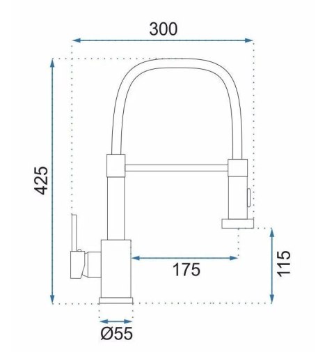 BATERIA KUCHENNA COLIN MIEDŹ SZCZOTKOWANA