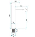 BATERIA UMYWALKOW JS-11801-1B ONTARIO CZARNA WYSOK